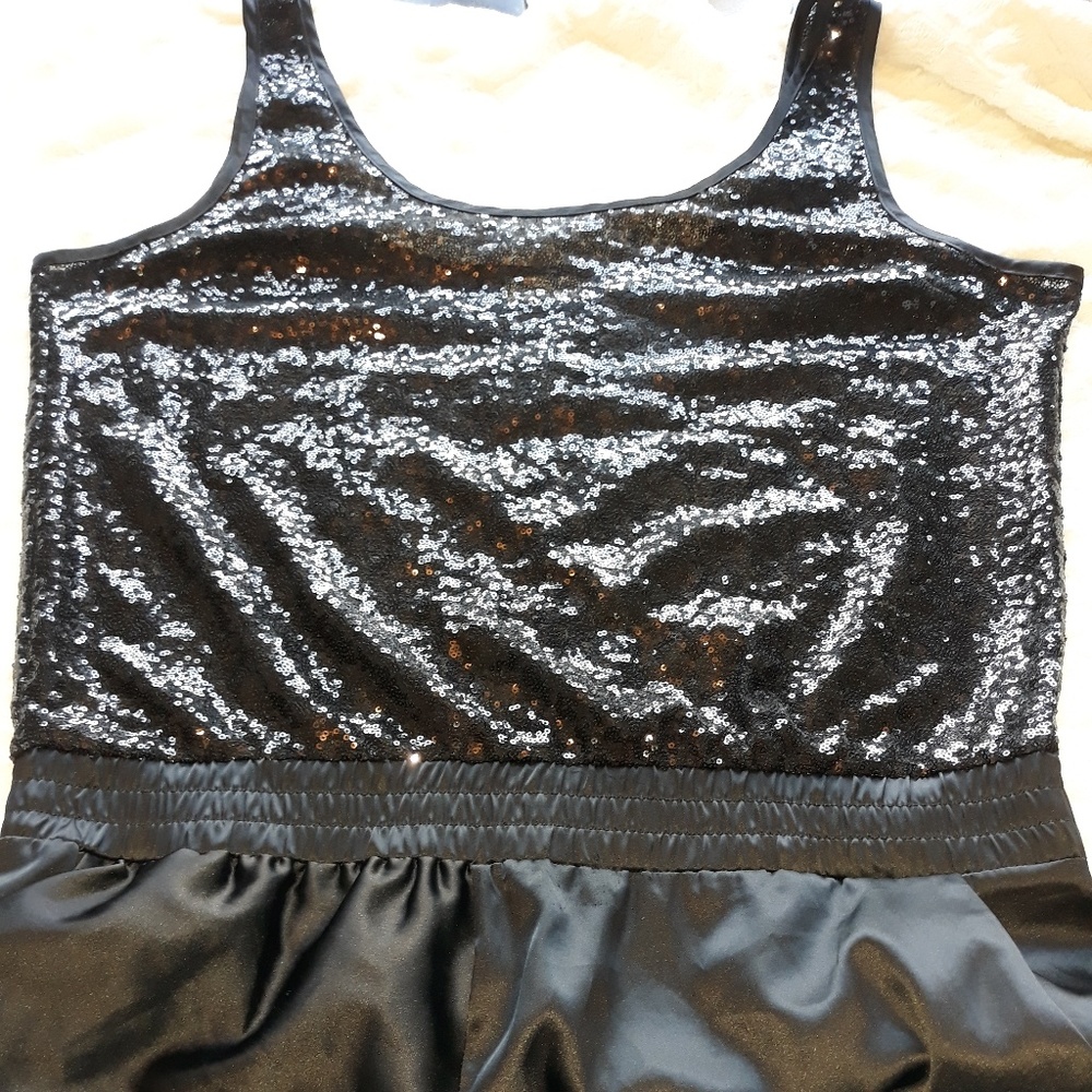 Eva mendes black Jump suits with sequins size XL - Picture 2 of 8